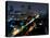 Cityscape at Night, Jakarta, Indonesia, Southeast Asia-Porteous Rod-Stretched Canvas