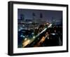 Cityscape at Night, Jakarta, Indonesia, Southeast Asia-Porteous Rod-Framed Photographic Print