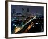 Cityscape at Night, Jakarta, Indonesia, Southeast Asia-Porteous Rod-Framed Photographic Print