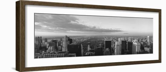 Cityscape at Sunset, Central Park, East Side of Manhattan, New York City, New York State, USA-null-Framed Photographic Print