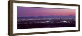 Cityscape at Sunset, Phoenix, Maricopa County, Arizona, USA 2010-null-Framed Photographic Print