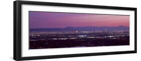 Cityscape at Sunset, Phoenix, Maricopa County, Arizona, USA 2010-null-Framed Photographic Print