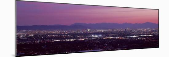 Cityscape at Sunset, Phoenix, Maricopa County, Arizona, USA 2010-null-Mounted Photographic Print