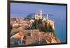 Cityscape at Sunset, Rab Island, Croatia-Peter Adams-Framed Photographic Print