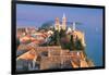 Cityscape at Sunset, Rab Island, Croatia-Peter Adams-Framed Photographic Print