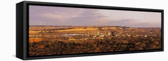 Cityscape, Billings, Montana-Chuck Haney-Framed Stretched Canvas