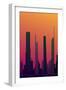 Cityscape Design (Orange Version) | Eps10 Vector-ClickHere-Framed Art Print