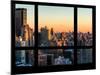 Cityscape Downtown Manhattan with the New Yorker Hotel at Sunset - New York, USA-Philippe Hugonnard-Mounted Photographic Print