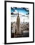 Cityscape, Empire State Building and One World Trade Center, Manhattan, NYC, White Frame, Vintage-Philippe Hugonnard-Framed Art Print