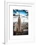 Cityscape, Empire State Building and One World Trade Center, Manhattan, NYC, White Frame, Vintage-Philippe Hugonnard-Framed Art Print