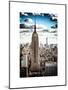 Cityscape, Empire State Building and One World Trade Center, Manhattan, NYC, White Frame, Vintage-Philippe Hugonnard-Mounted Art Print