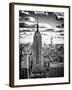 Cityscape, Empire State Building and One World Trade Center, Manhattan, NYC, White Frame-Philippe Hugonnard-Framed Art Print