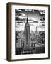 Cityscape, Empire State Building and One World Trade Center, Manhattan, NYC, White Frame-Philippe Hugonnard-Framed Art Print