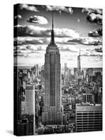 Cityscape, Empire State Building and One World Trade Center, Manhattan, NYC, White Frame-Philippe Hugonnard-Stretched Canvas