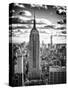 Cityscape, Empire State Building and One World Trade Center, Manhattan, NYC, White Frame-Philippe Hugonnard-Stretched Canvas