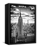 Cityscape, Empire State Building and One World Trade Center, Manhattan, NYC, White Frame-Philippe Hugonnard-Framed Stretched Canvas