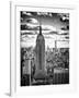 Cityscape, Empire State Building and One World Trade Center, Manhattan, NYC, White Frame-Philippe Hugonnard-Framed Art Print