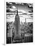 Cityscape, Empire State Building and One World Trade Center, Manhattan, NYC, White Frame-Philippe Hugonnard-Framed Art Print