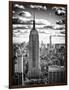 Cityscape, Empire State Building and One World Trade Center, Manhattan, NYC, White Frame-Philippe Hugonnard-Framed Art Print