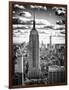 Cityscape, Empire State Building and One World Trade Center, Manhattan, NYC, White Frame-Philippe Hugonnard-Framed Art Print