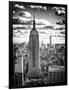 Cityscape, Empire State Building and One World Trade Center, Manhattan, NYC, White Frame-Philippe Hugonnard-Framed Art Print