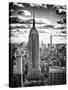 Cityscape, Empire State Building and One World Trade Center, Manhattan, NYC, White Frame-Philippe Hugonnard-Stretched Canvas