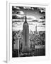 Cityscape, Empire State Building and One World Trade Center, Manhattan, NYC, White Frame-Philippe Hugonnard-Framed Art Print