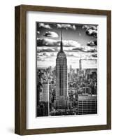 Cityscape, Empire State Building and One World Trade Center, Manhattan, NYC, White Frame-Philippe Hugonnard-Framed Art Print