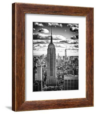 Cityscape, Empire State Building and One World Trade Center, Manhattan, NYC,  White Frame' Prints - Philippe Hugonnard | AllPosters.com