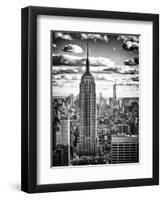 Cityscape, Empire State Building and One World Trade Center, Manhattan, NYC, White Frame-Philippe Hugonnard-Framed Art Print