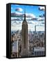 Cityscape, Empire State Building and One World Trade Center, Manhattan, NYC-Philippe Hugonnard-Framed Stretched Canvas