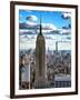 Cityscape, Empire State Building and One World Trade Center, Manhattan, NYC-Philippe Hugonnard-Framed Premium Photographic Print