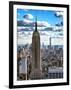 Cityscape, Empire State Building and One World Trade Center, Manhattan, NYC-Philippe Hugonnard-Framed Premium Photographic Print