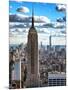 Cityscape, Empire State Building and One World Trade Center, Manhattan, NYC-Philippe Hugonnard-Mounted Premium Photographic Print