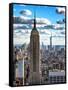 Cityscape, Empire State Building and One World Trade Center, Manhattan, NYC-Philippe Hugonnard-Framed Stretched Canvas