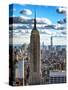 Cityscape, Empire State Building and One World Trade Center, Manhattan, NYC-Philippe Hugonnard-Stretched Canvas