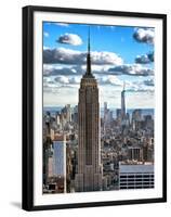 Cityscape, Empire State Building and One World Trade Center, Manhattan, NYC-Philippe Hugonnard-Framed Premium Photographic Print