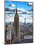 Cityscape, Empire State Building and One World Trade Center, Manhattan, NYC-Philippe Hugonnard-Mounted Photographic Print