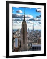 Cityscape, Empire State Building and One World Trade Center, Manhattan, NYC-Philippe Hugonnard-Framed Photographic Print