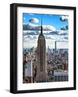 Cityscape, Empire State Building and One World Trade Center, Manhattan, NYC-Philippe Hugonnard-Framed Photographic Print