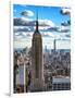 Cityscape, Empire State Building and One World Trade Center, Manhattan, NYC-Philippe Hugonnard-Framed Photographic Print