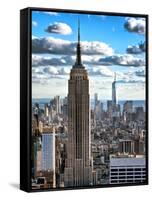 Cityscape, Empire State Building and One World Trade Center, Manhattan, NYC-Philippe Hugonnard-Framed Stretched Canvas