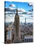 Cityscape, Empire State Building and One World Trade Center, Manhattan, NYC-Philippe Hugonnard-Stretched Canvas