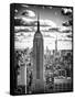 Cityscape, Empire State Building and One World Trade Center, Manhattan, NYC-Philippe Hugonnard-Framed Stretched Canvas