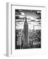 Cityscape, Empire State Building and One World Trade Center, Manhattan, NYC-Philippe Hugonnard-Framed Photographic Print