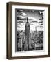 Cityscape, Empire State Building and One World Trade Center, Manhattan, NYC-Philippe Hugonnard-Framed Premium Photographic Print