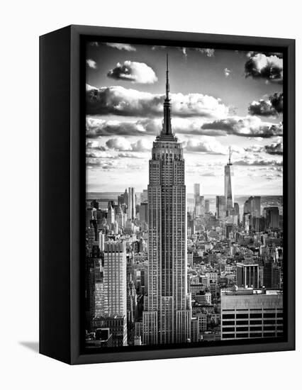 Cityscape, Empire State Building and One World Trade Center, Manhattan, NYC-Philippe Hugonnard-Framed Stretched Canvas