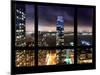 Cityscape Foggy Night in Manhattan - Hudson River View - New York, USA-Philippe Hugonnard-Mounted Photographic Print