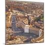 Cityscape from Dome, St Peter's Square, Rome, Lazio, Italy, Europe-Francesco Iacobelli-Mounted Photographic Print