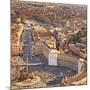 Cityscape from Dome, St Peter's Square, Rome, Lazio, Italy, Europe-Francesco Iacobelli-Mounted Photographic Print